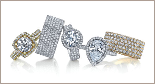 Engagement and Wedding Rings and jewelry available at Medawar